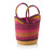 serrv bright stripe tote basket