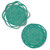 serrv mint koho raffia chargers set of 2