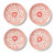 serrv crimson blossom appetizer plates - set of 4 alt serrv crimson blossom appetizer plates - set of 4 alt