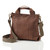 serrv umber adhya leather mini tote