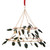 serrv holly wreath chandelier mobile