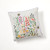 serrv bees & blooms embroidered pillow