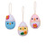 serrv sleepy peeps ornaments set of 3