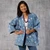 serrv lobelia kimono jacket on model 3