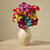 serrv remnant sari flowers - set of 3 alt