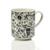 serrv floral skull mug