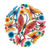 serrv butterfly garden wall art