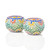 serrv flower garden candle holders - set of 2
