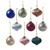 serrv enchanting glass ornaments - set of 9