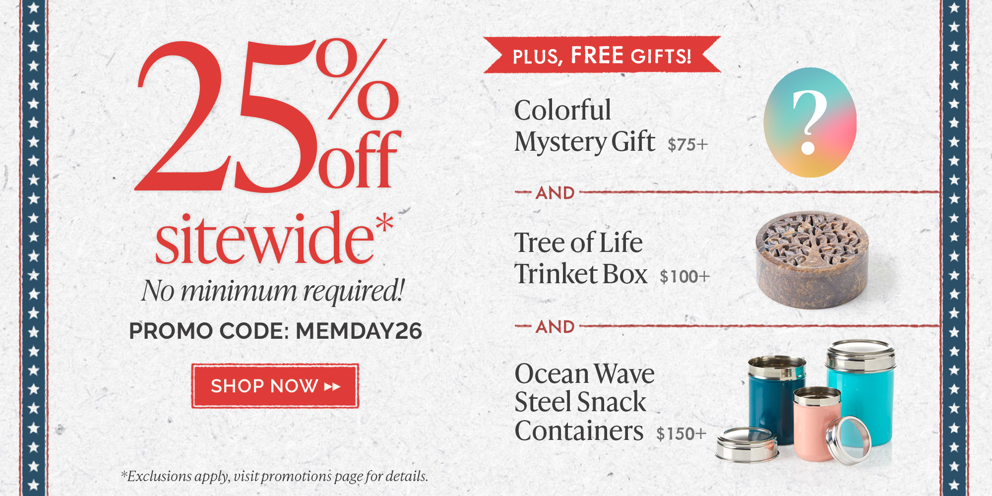 Shop the Memorial Day Sale