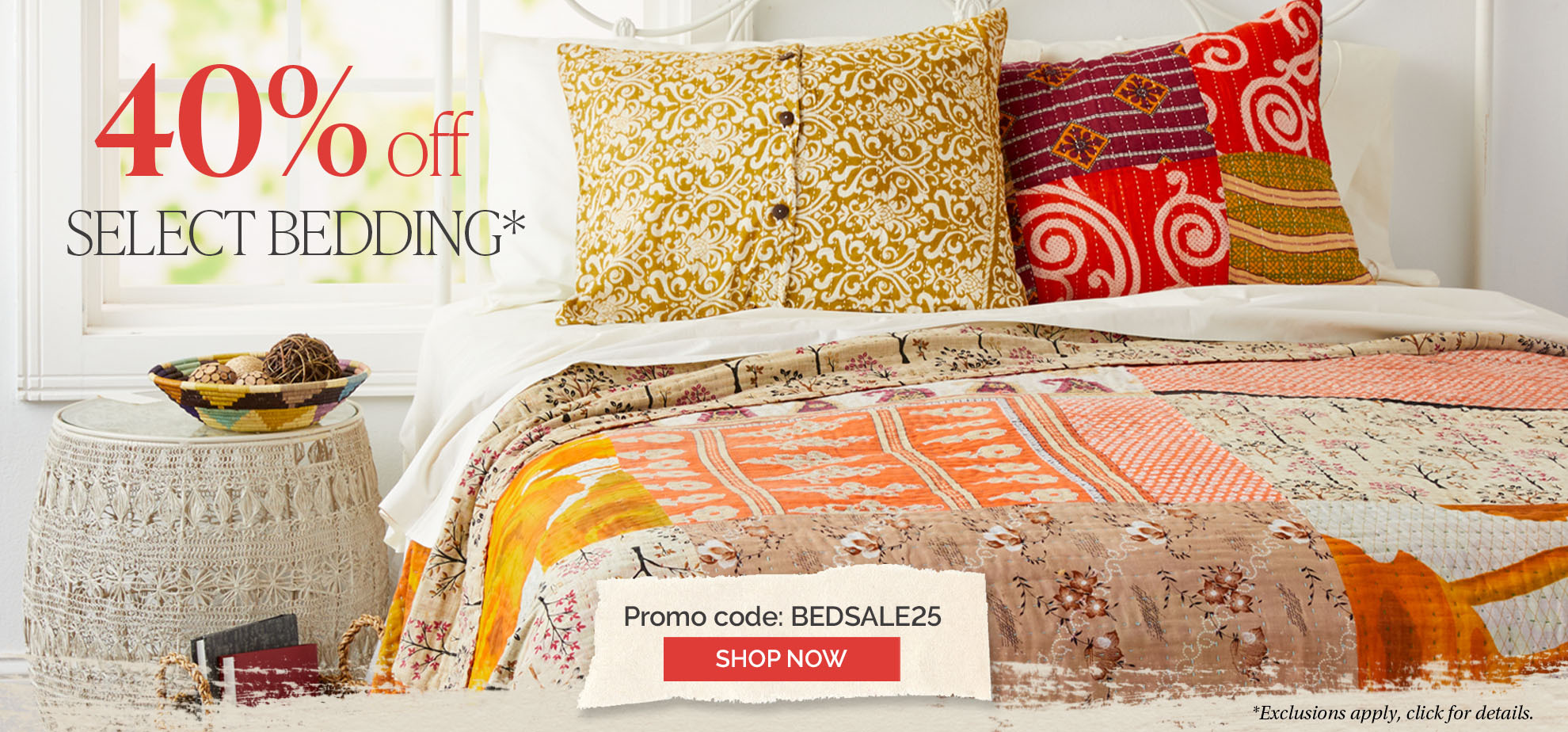 Shop the bedding sale
