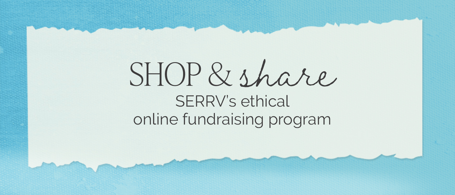 Shop & Share Ethical Fundraiser