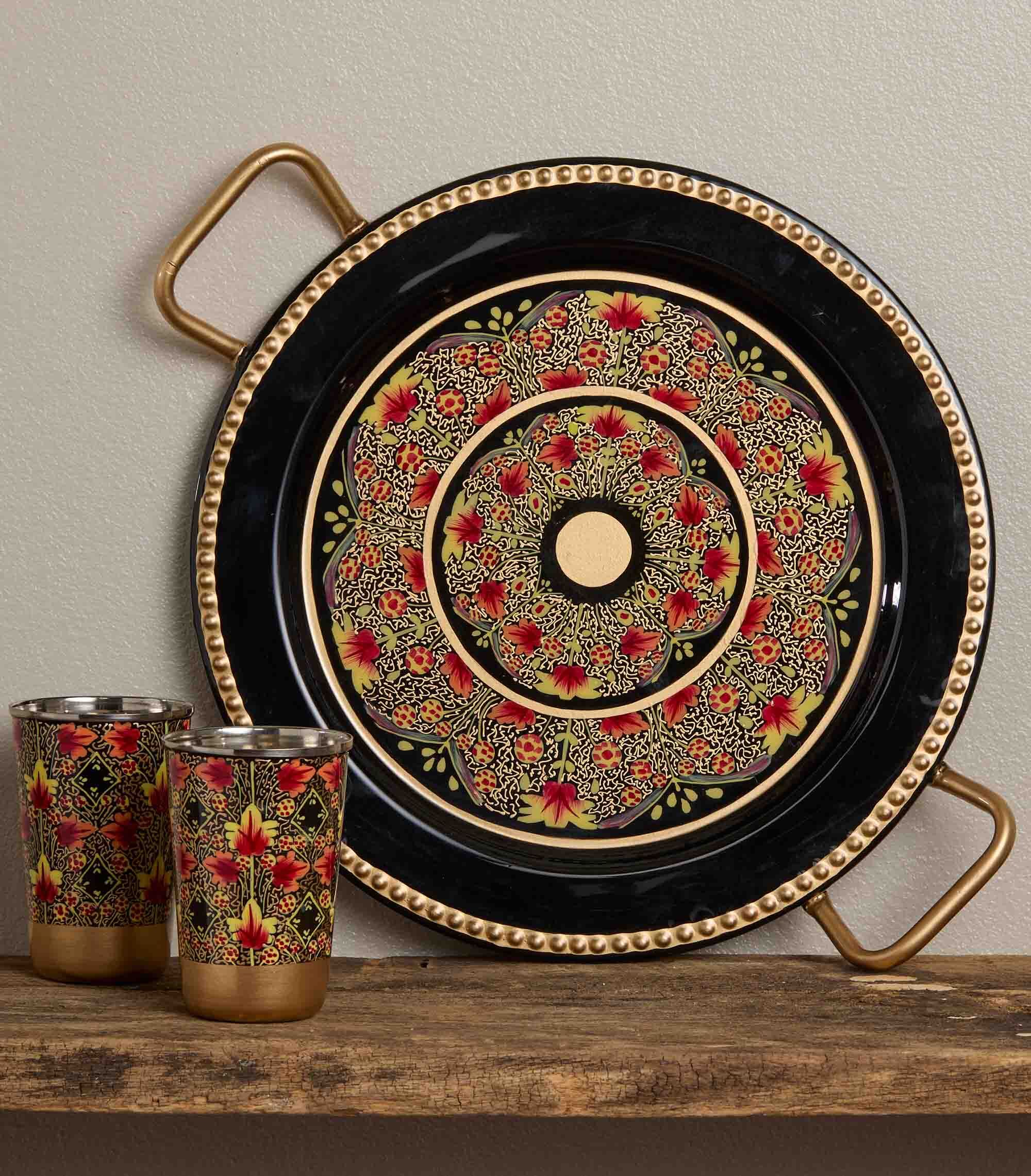 Hand-painted serveware