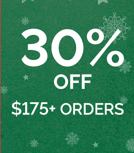 30% off $175+