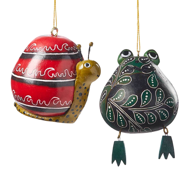 Block-printed kalamkari tote for trick-or-treating