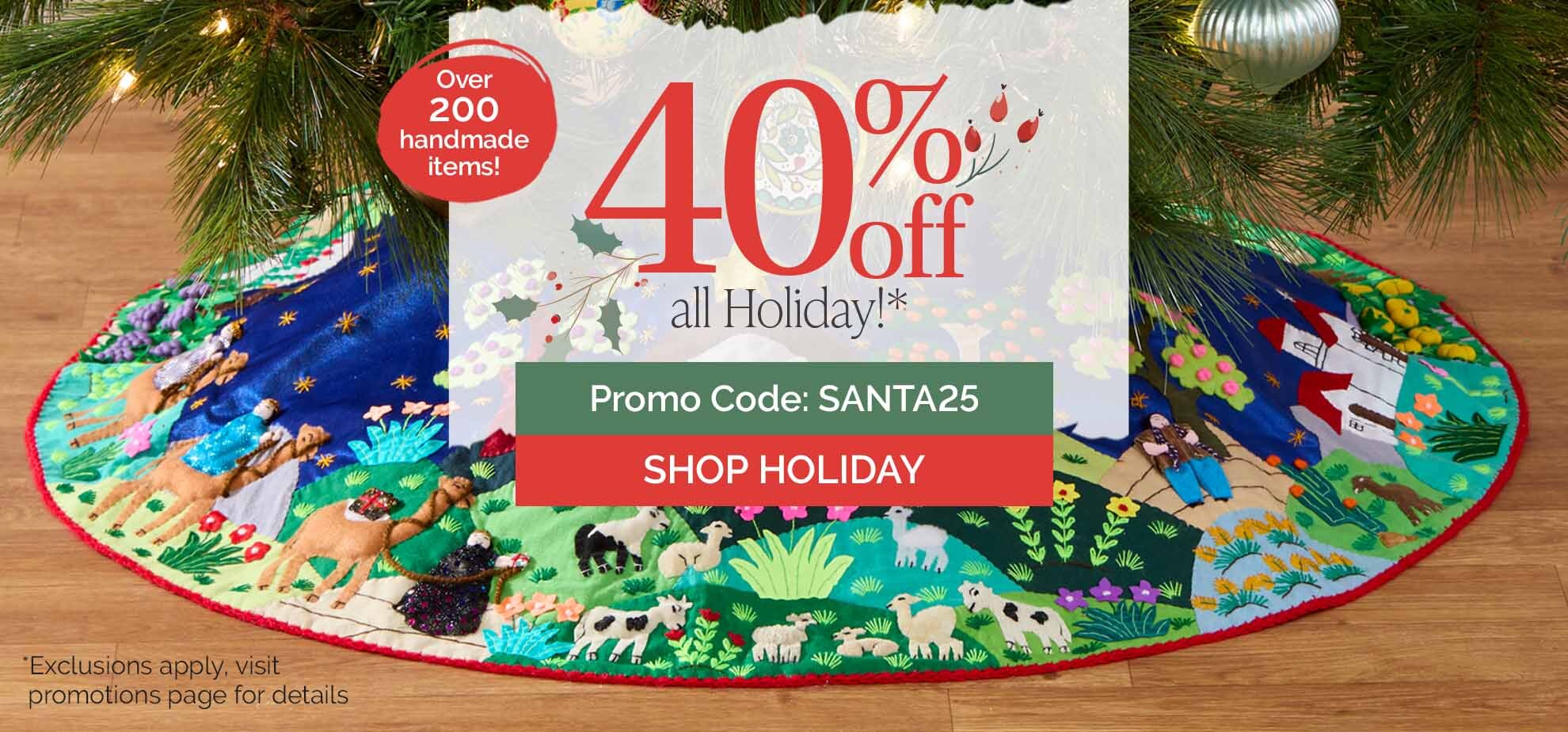 40% off all Holiday