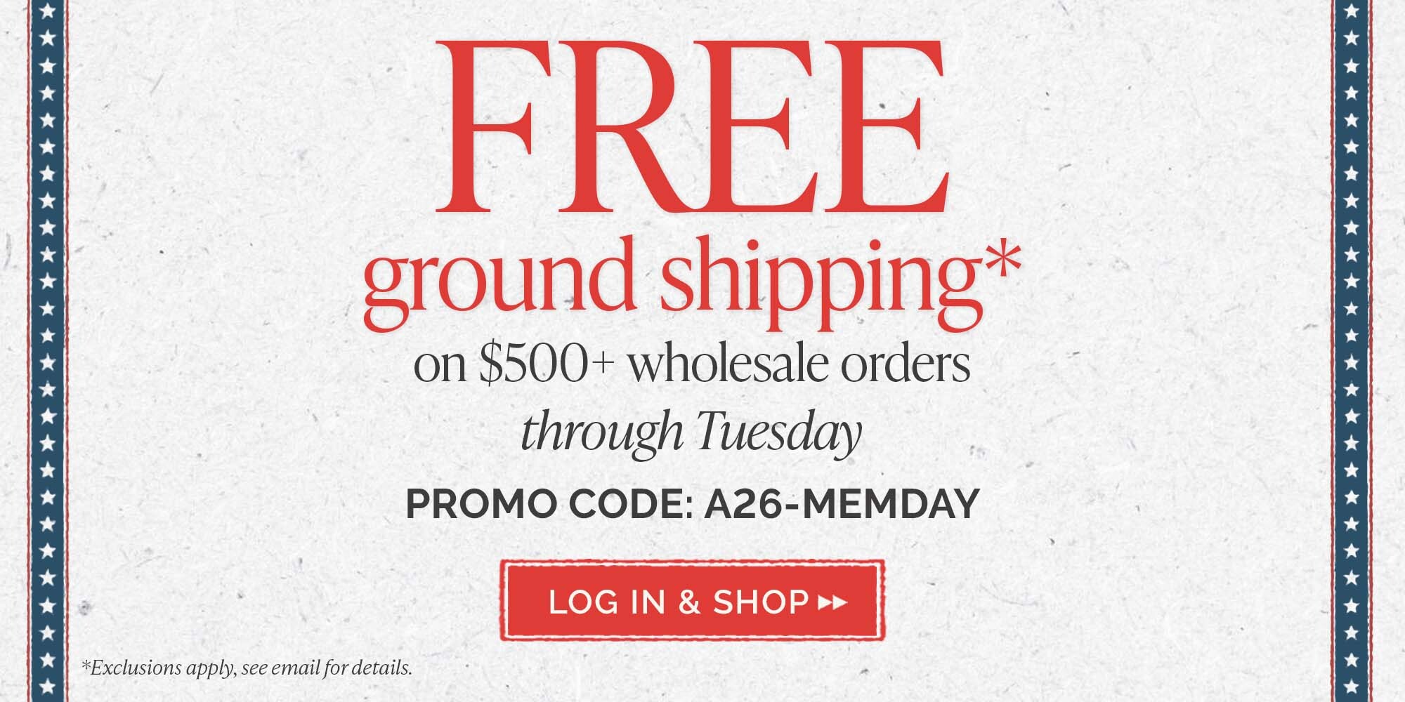 Log in and shop