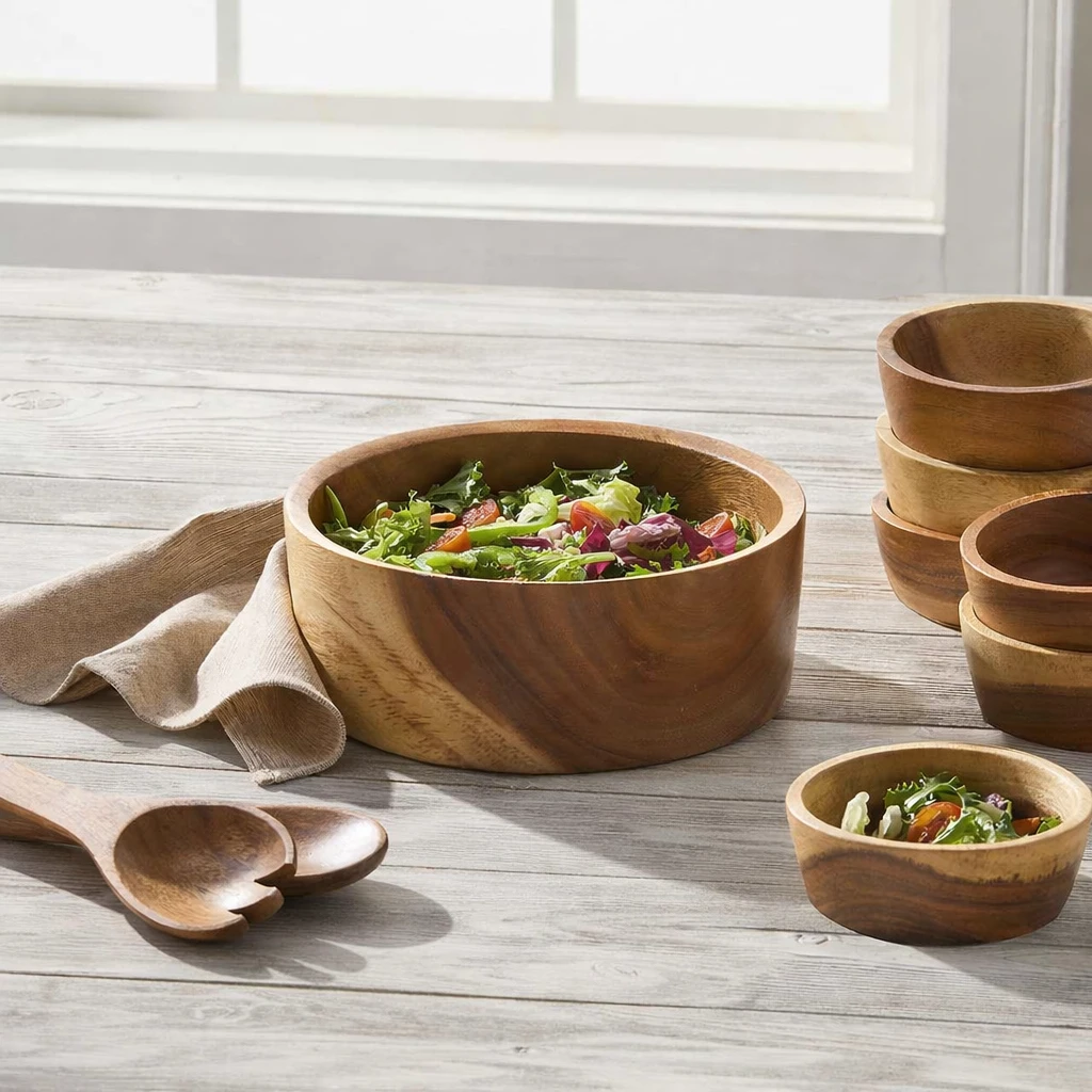 Acacia Wood Salad Set