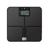 Digital bathroom scale with tempered glass platform for accurate body weight