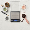 Compact pocket scale with stainless steel platform