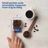 Precision pocket scale with LCD backlit display