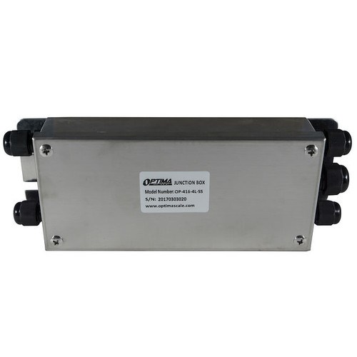 Optima Junction Box (With Summing Card) - Stainless Steel - 4 Channel - 8"(L) x 3"(W) x 1.5"(H)