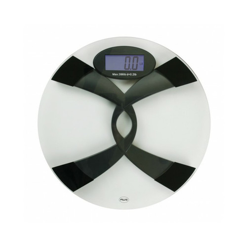 Digital bathroom scale with tempered glass platform for accurate body weight