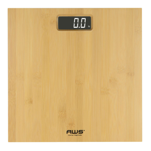 Digital bathroom scale with tempered glass platform for accurate body weight