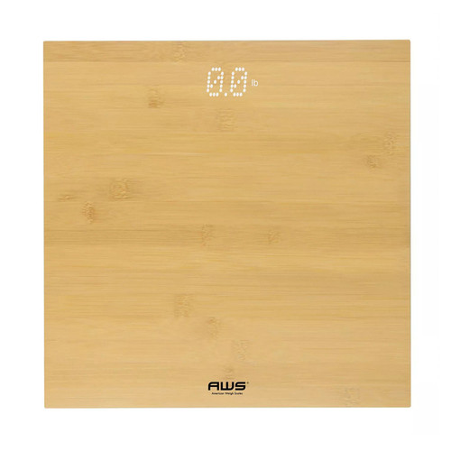 Digital bathroom scale with tempered glass platform for accurate body weight