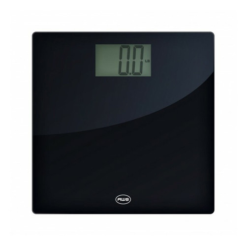 Digital bathroom scale with tempered glass platform for accurate body weight