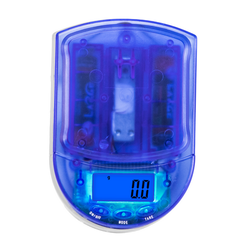 BCM650g Digital Pocket Scale  in Clear Blue
