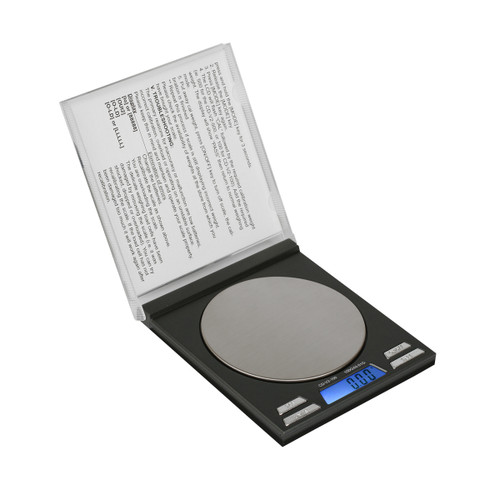 Digital pocket scale with backlit LCD display for precise weighing