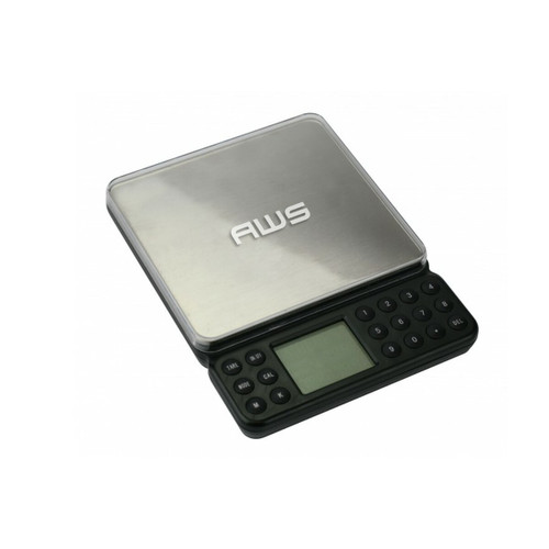 Digital pocket scale with backlit LCD display for precise weighing