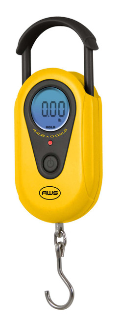 Digital hanging scale with hook for luggage weighing