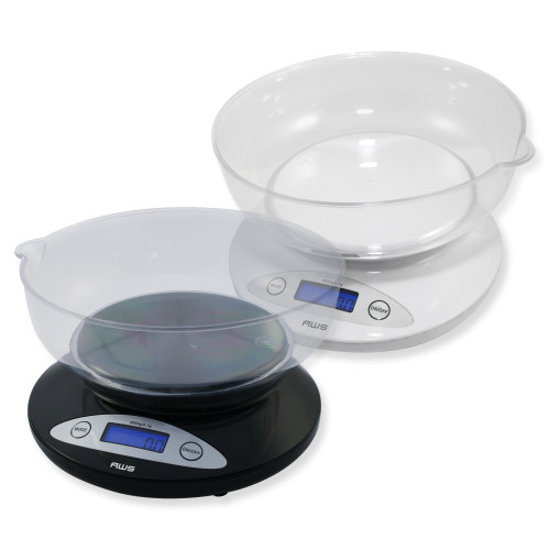Electronic food weighing scale with mixing bowl for baking