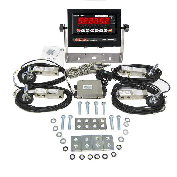 Optima NTEP Weighing Scale Kit 5000lbs 4x2500lb Load Cells