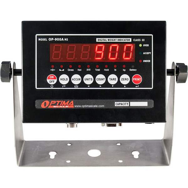 Optima LED Weighing Indicator with W/ 4-20ma Relay Outputs (NTEP CC #: 09-070A1) OP-900R1-12