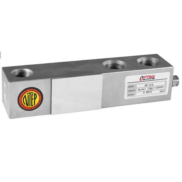 OPTIMA OP-310-2.5 2500 LB SINGLE ENDED BEAM LOAD CELL, NTEP