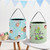 Personalized Cute Bunny Initial Portrait Photo Design Reusable Easter Basket