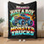 Personalized Monster Truck Throw Blanket - Custom Name
