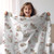 Personalized Rabbit Custom Kids Name Easter Blanket Personalized Rabbit Custom Kids Name Easter Blanket