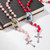 Personalized Photo Rosary Necklace,Custom Cross Pendant Necklace