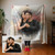Custom Couple Watercolor Portrait Blanket, Photo To Painting Custom Couple Watercolor Portrait Blanket, Photo To Painting