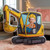 Personalized Funny Construction Excavator Pillow, Custom Kid Photo Face Pillow Personalized Funny Construction Excavator Pillow, Custom Kid Photo Face Pillow