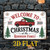 Personalized Christmas Sign with Red Truck