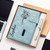 Personalized A5 Lined Leather Notebook, Customizable Sticky Note Style Personalized A5 Lined Leather Notebook, Customizable Sticky Note Style