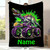 Creative Dinosaur Off-Road Truck Pattern Text Custom Flannel Print Blanket Creative Dinosaur Off-Road Truck Pattern Text Custom Flannel Print Blanket