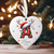 Personalized Christmas Initial Name Heart-Shaped Ornament Personalized Christmas Initial Name Heart-Shaped Ornament