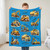 Personalized Construction Trucks Soft Throw Blanket
