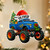 Personalized Monster Truck Christmas Ornament with Name: Kids Boy Xmas Gifts